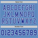 Light Blue White Mesh Authentic Football Jersey - Custom Team Apparel Custom Light Blue Royal-White Mesh Authentic Football