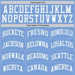 Authentic Throwback Basketball Jersey - Custom Light Blue and White Design Custom Light Blue White Authentic Throwback Basketball