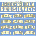 Light Blue White-Gold Authentic Throwback Basketball Jersey - Custom Design Custom Light Blue White-Gold Authentic Throwback