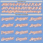 Light Blue White Orange Custom Authentic Baseball Jersey - Style 9244 Custom Light Blue White-Orange Authentic Baseball Jersey