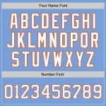 Light Blue White Orange Custom Authentic Baseball Jersey - Style 9244 Custom Light Blue White-Orange Authentic Baseball Jersey