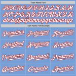 Light Blue White Red Custom Authentic Baseball Jersey for Men Custom Light Blue White-Red Authentic Baseball Jersey