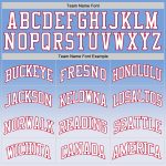 Light Blue White-Red Authentic Fade Basketball Jersey - Custom Design Stylish Sportswear Custom Light Blue White-Red Authentic