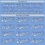 Custom Light Blue White-Royal Varsity Letterman Bomber Full-Snap Jacket Custom Light Blue White-Royal Bomber Full-Snap Varsity