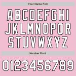 Light Pink Black White Authentic Fade Fashion Baseball Jersey - Custom Design Custom Light Pink White-Black Authentic Fade