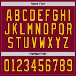 Custom Maroon Gold Black Hockey Jersey Personalized Style 7964 Custom Maroon Gold-Black Hockey Jersey Style 7964