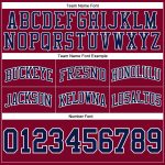 Custom Maroon Navy White Basketball Shorts Authentic Throwback Style Custom Maroon Navy-White Authentic Throwback Basketball