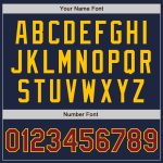 Custom Navy Crimson Gold Baseball Jersey - Authentic Sports Apparel Custom Navy Crimson-Gold Authentic Baseball Jersey