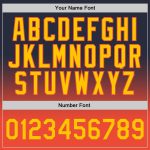 Custom Navy Gold Orange Basketball Jersey - Authentic Fade Design Fashion Jersey Custom Navy Gold-Orange Authentic Fade Fashion