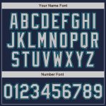 Custom Navy Gray Teal Baseball Jersey - Authentic Sports Apparel for Fans Custom Navy Gray-Teal Authentic Baseball Jersey