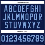 Authentic Throwback Basketball Jersey Custom Navy Light Blue Design Custom Navy Light Blue Authentic Throwback Basketball
