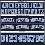 Custom Authentic Throwback Basketball Shorts in Navy Light Blue-White Custom Navy Light Blue-White Authentic Throwback Basketball