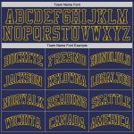 Custom Navy Gold Basketball Jersey | Authentic Throwback Design Custom Navy Navy-Gold Authentic Throwback Basketball Jersey