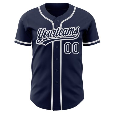 Custom Navy Gray Authentic Baseball Jersey for Men and Women Custom Navy Navy-Gray Authentic Baseball Jersey