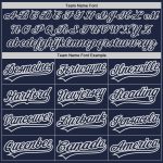 Custom Navy Gray Authentic Baseball Jersey for Men and Women Custom Navy Navy-Gray Authentic Baseball Jersey