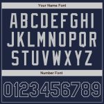 Custom Navy-Gray Authentic Baseball Jersey for Men Style 7263 Custom Navy Navy-Gray Authentic Baseball Jersey Style 7263