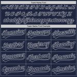 Custom Navy-Gray Authentic Baseball Jersey for Men Style 7263 Custom Navy Navy-Gray Authentic Baseball Jersey Style 7263