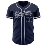 Custom Navy-Gray Authentic Baseball Jersey for Men Style 7263 Custom Navy Navy-Gray Authentic Baseball Jersey Style 7263