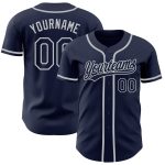 Custom Navy-Gray Authentic Baseball Jersey for Men Style 7263 Custom Navy Navy-Gray Authentic Baseball Jersey Style 7263