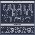 Custom Navy Gray Performance T-Shirt for Men - Style 9385 - Comfortable Athletic Wear Custom Navy Navy-Gray Performance T-Shirt