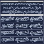 Custom Navy Light Blue Baseball Jersey - Authentic Design for Fans Custom Navy Navy-Light Blue Authentic Baseball Jersey