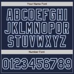 Custom Navy Light Blue Baseball Jersey - Authentic Design for Fans Custom Navy Navy-Light Blue Authentic Baseball Jersey