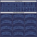 Custom Navy Light Blue Basketball Jersey - Authentic Throwback Design Custom Navy Navy-Light Blue Authentic Throwback Basketball