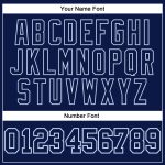 Custom Navy Light Blue Basketball Jersey Authentic Throwback Style 8123 Custom Navy Navy-Light Blue Authentic Throwback Basketball