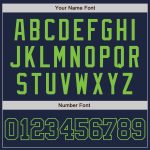 Custom Navy Neon Green Baseball Jersey - Authentic Design, Perfect for Fans Custom Navy Navy-Neon Green Authentic Baseball