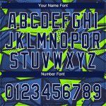 Custom Navy Neon Green Unisex Two-Button Softball Jersey for Men and Women Custom Navy Navy-Neon Green Two-Button Unisex