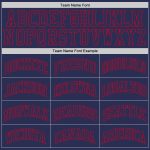 Navy-Red Custom Authentic Throwback Basketball Jersey - Personalized Team Apparel Custom Navy Navy-Red Authentic Throwback