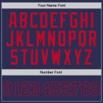 Navy-Red Custom Authentic Throwback Basketball Jersey - Personalized Team Apparel Custom Navy Navy-Red Authentic Throwback