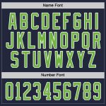 Neon Green White Custom Hockey Jersey - Navy Team Spirit Apparel Custom Navy Neon Green-White Hockey Jersey