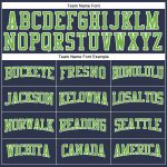 Custom Navy Neon Green White Performance T-Shirt Long Sleeve Salute To Service Custom Navy Neon Green-White Long Sleeve Performance