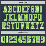 Custom Navy Neon Green White Authentic Football Jersey Mesh Design Custom Navy Neon Green-White Mesh Authentic Football Jersey