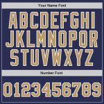 Custom Navy Gold White Authentic Basketball Jersey - Throwback Style Custom Navy Old Gold-White Authentic Throwback Basketball