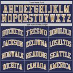 Custom Navy Gold White Authentic Basketball Jersey - Throwback Style Custom Navy Old Gold-White Authentic Throwback Basketball