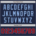 Custom Authentic Baseball Jersey in Navy and Red-Light Blue Colors Custom Navy Red-Light Blue Authentic Baseball Jersey
