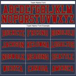 Custom Salute To Service Performance T-Shirt - Navy Red Old Gold Long Sleeve Custom Navy Red-Old Gold Long Sleeve Performance