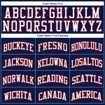 Custom Navy Red-White Authentic Basketball Jersey | Throwback Style 7672 Custom Navy Red-White Authentic Throwback Basketball
