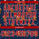 Custom Christmas 3D Bomber Varsity Letterman Jacket in Navy Red-White Custom Navy Red-White Christmas 3D Bomber Full-Snap