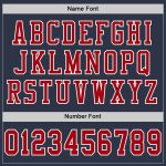 Custom Navy Red White Authentic Football Jersey - Mesh Fabric, Customizable Design Custom Navy Red-White Mesh Authentic Football