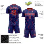 Custom Navy Red White Soccer Jersey Sublimation Uniform for Players Custom Navy Red-White Sublimation Soccer Uniform Jersey
