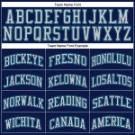 Navy Silver Gray Teal Custom Throwback Basketball Jersey Authentic Design Custom Navy Silver Gray-Teal Authentic Throwback