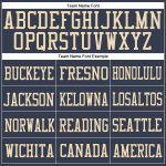 Custom Navy Vintage USA Flag Football Jersey Cream Mesh Authentic Custom Navy Vintage USA Flag-Cream Mesh Authentic Football