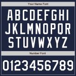 Personalized Authentic Navy White Baseball Jersey Custom Design Custom Navy White Authentic Baseball Jersey