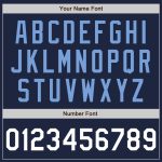 Custom Authentic Baseball Jersey in Navy, White, and Light Blue - Style 7502 Custom Navy White-Light Blue Authentic Baseball