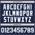 Custom Authentic Baseball Jersey - Navy Blue and White-Light Blue Design Custom Navy White-Light Blue Authentic Baseball