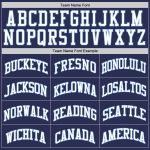 Personalized Authentic Throwback Basketball Jersey - Navy White Light Blue Custom Navy White-Light Blue Authentic Throwback