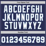 Personalized Authentic Throwback Basketball Jersey - Navy White Light Blue Custom Navy White-Light Blue Authentic Throwback